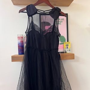Rodarte for Target black slip dress